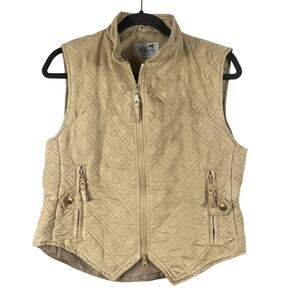 Intec Performance Riding Gear Womens Size M Vest Tan Quilted